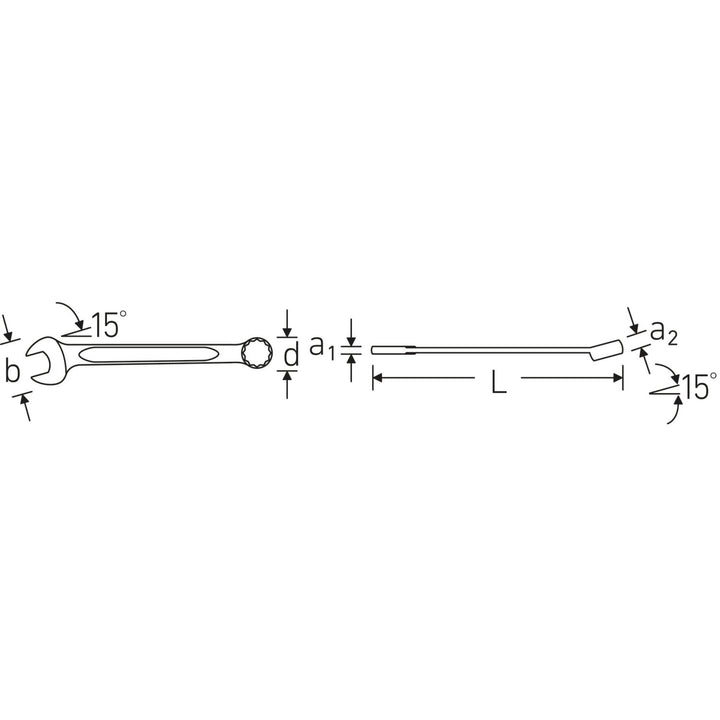 Stahlwille 40572424 130a Combination Spanner, 3/8"