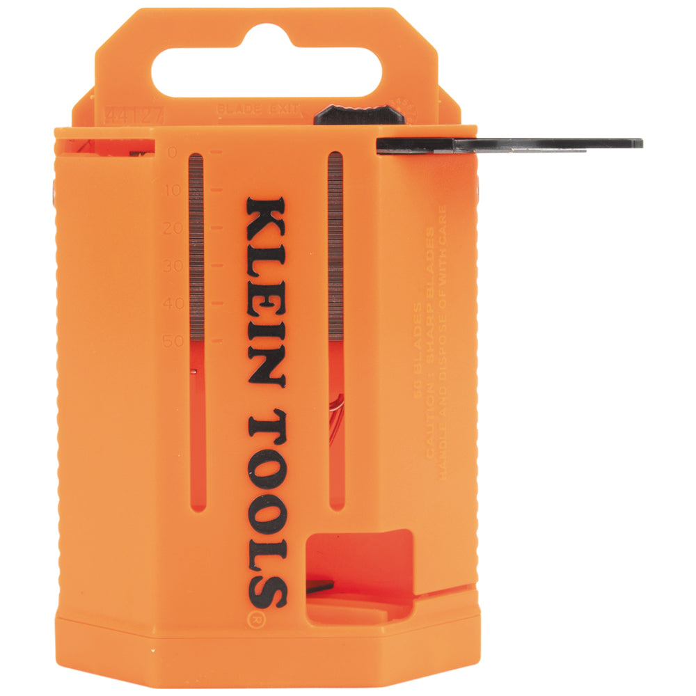Klein Tools 44127 Utility Hook Blade Dispenser with 50-Pack of Blades