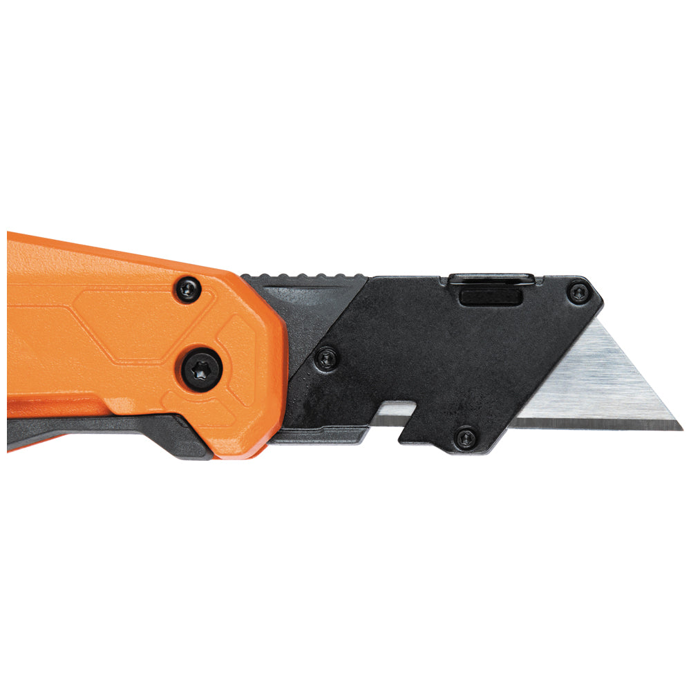 Klein Tools 44306 FLICKBLADE 2-in-1 Utility Knife & Scraper with Blade Storage