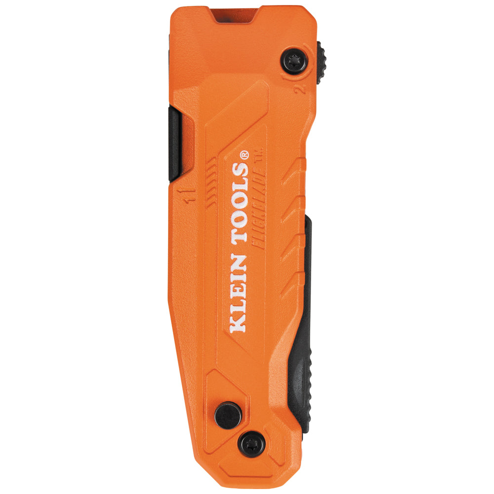 Klein Tools 44306 FLICKBLADE 2-in-1 Utility Knife & Scraper with Blade Storage