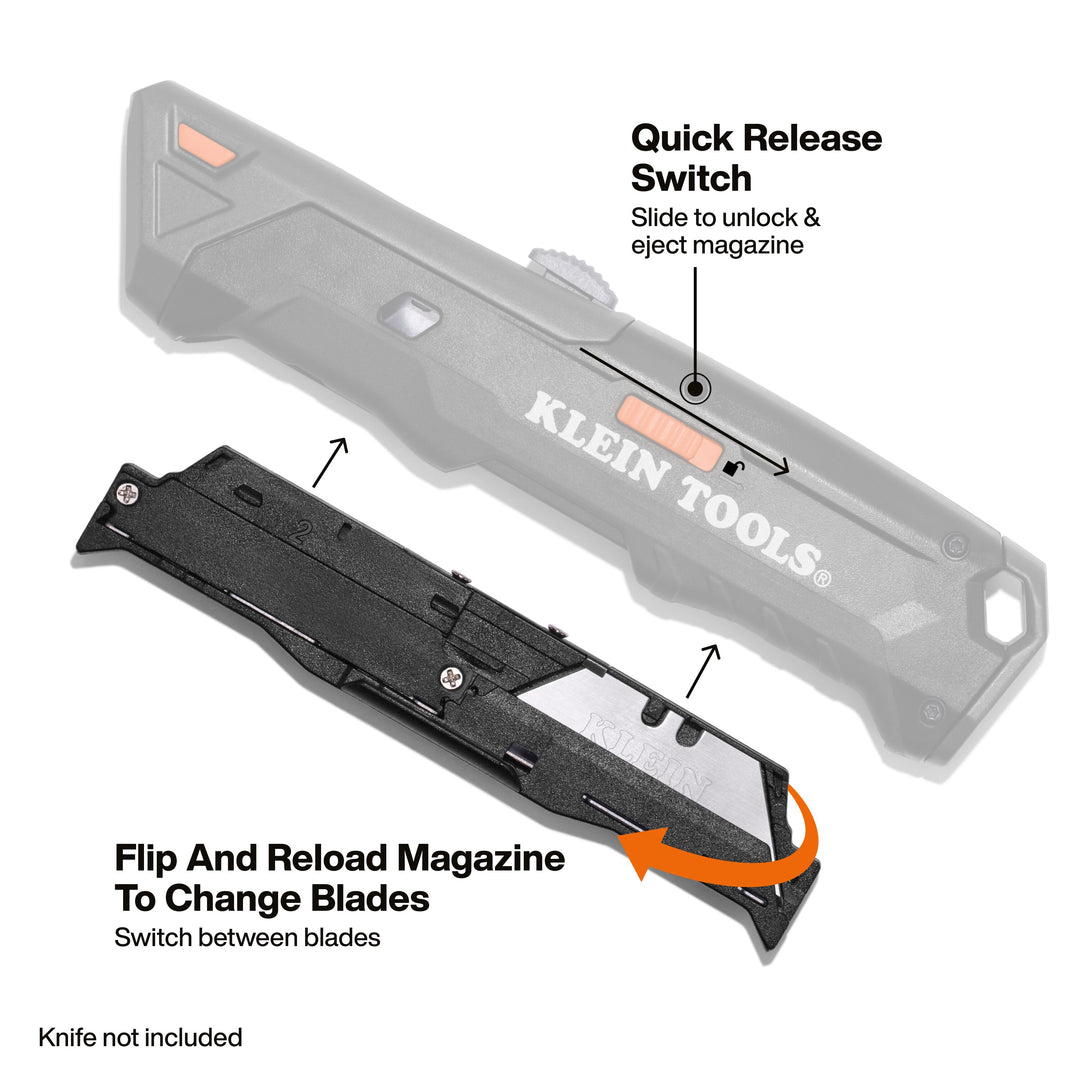 Klein Tools 44308BL Dual-Sided Blade Magazine