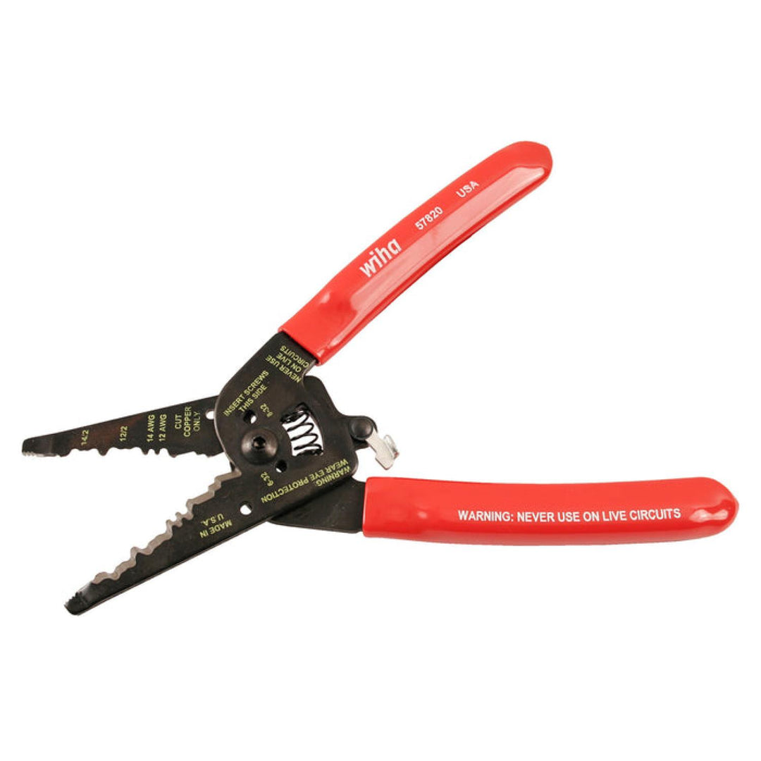 Wiha Tools 57820 Wire Strippers Dual NM-B Cable - 7.75"