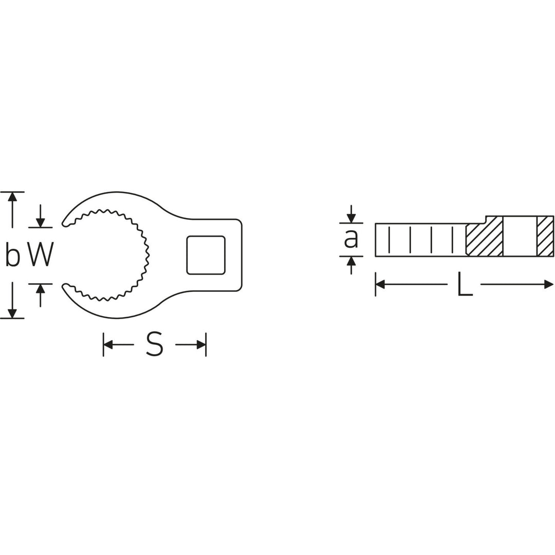 Stahlwille 02211027 3/8" Crow-Ring 440S MJ Spanner, size MJ27