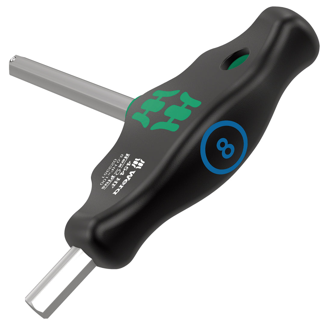 Wera 454 HF T-handle hexagon screwdriver Hex-Plus with holding function, 6 x 100 mm