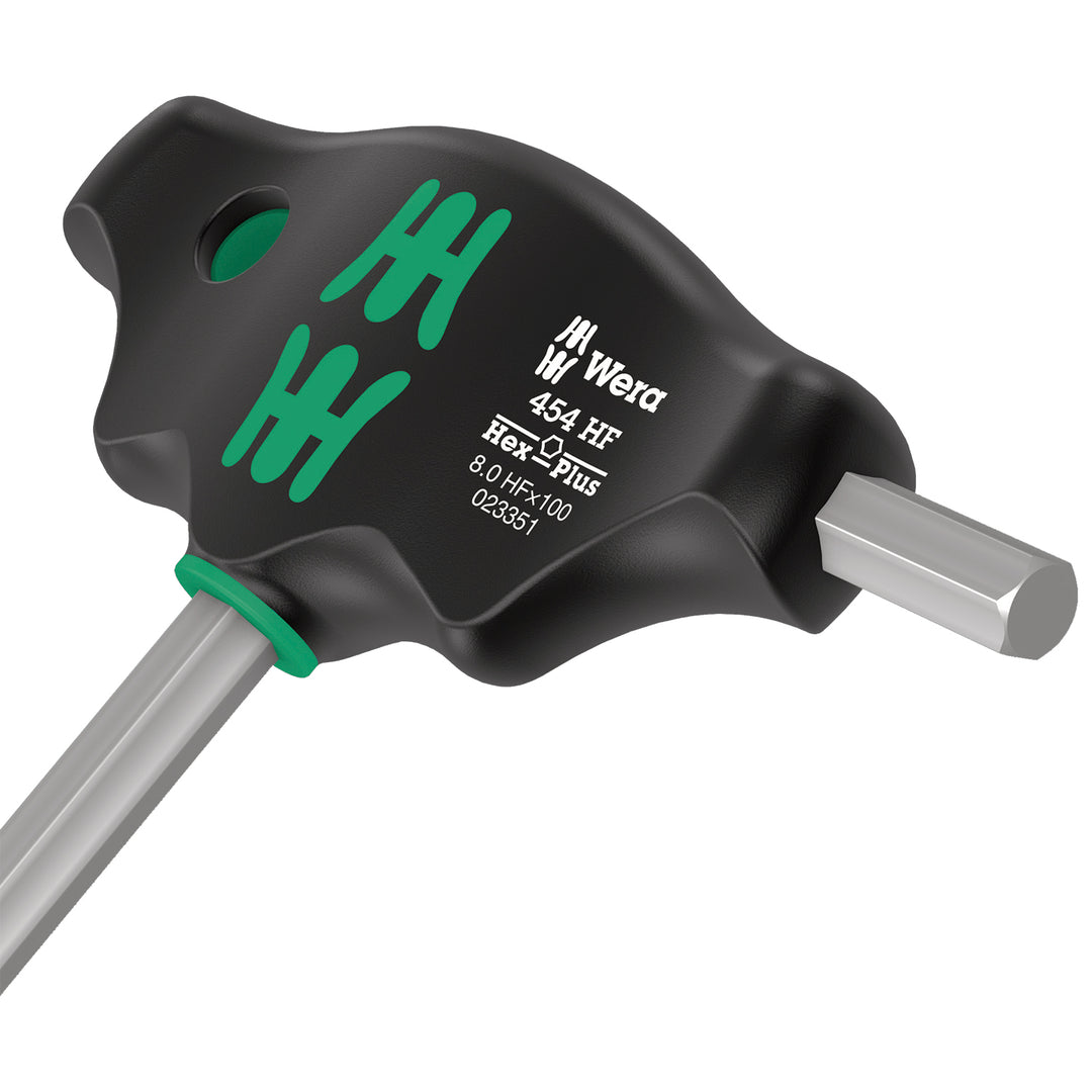 Wera 454 HF T-handle hexagon screwdriver Hex-Plus with holding function, 6 x 200 mm