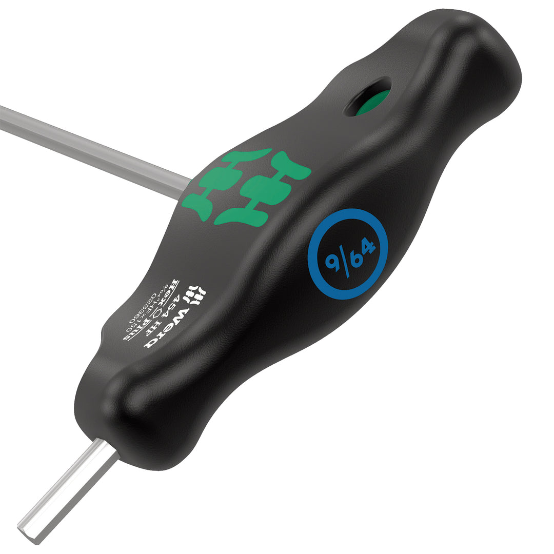 Wera 454 HF T-handle hexagon screwdriver Hex-Plus with holding function, imperial, 3/8" x 150 mm