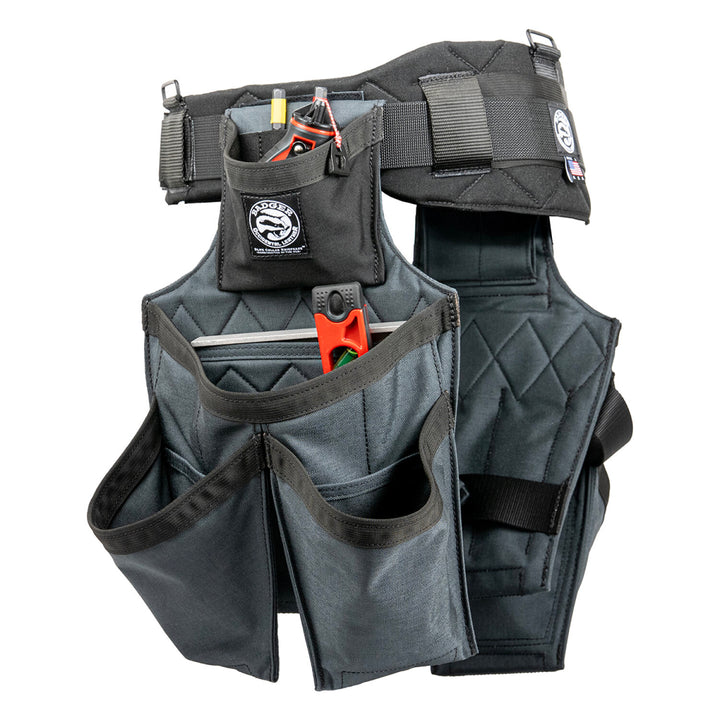 Badger 463210 SM Side-by-Side Framer Gunmetal Belt - Small