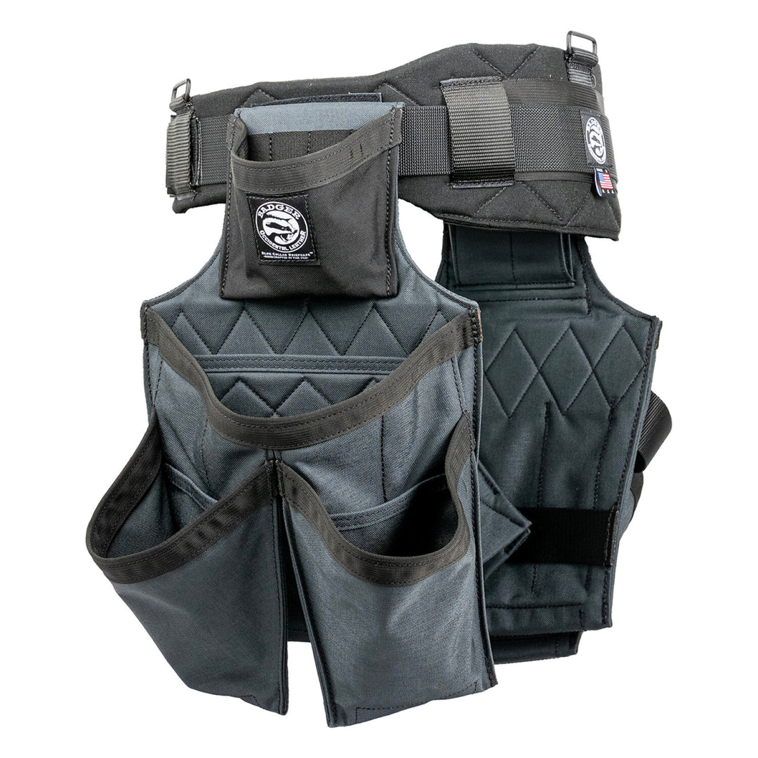 Badger 463210 LG Side-by-Side Framer Gunmetal Belt - Large