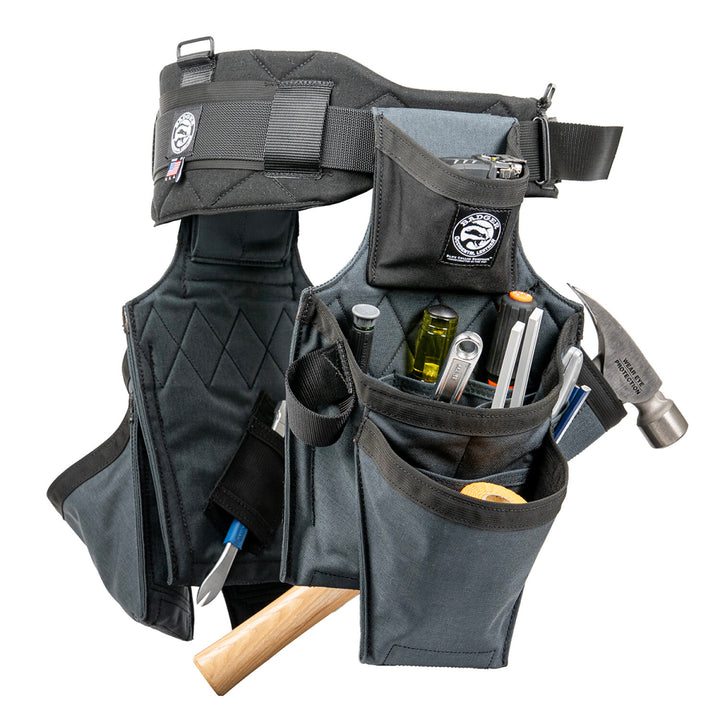 Badger 463210 XL Side-by-Side Framer Gunmetal Belt - X-Large