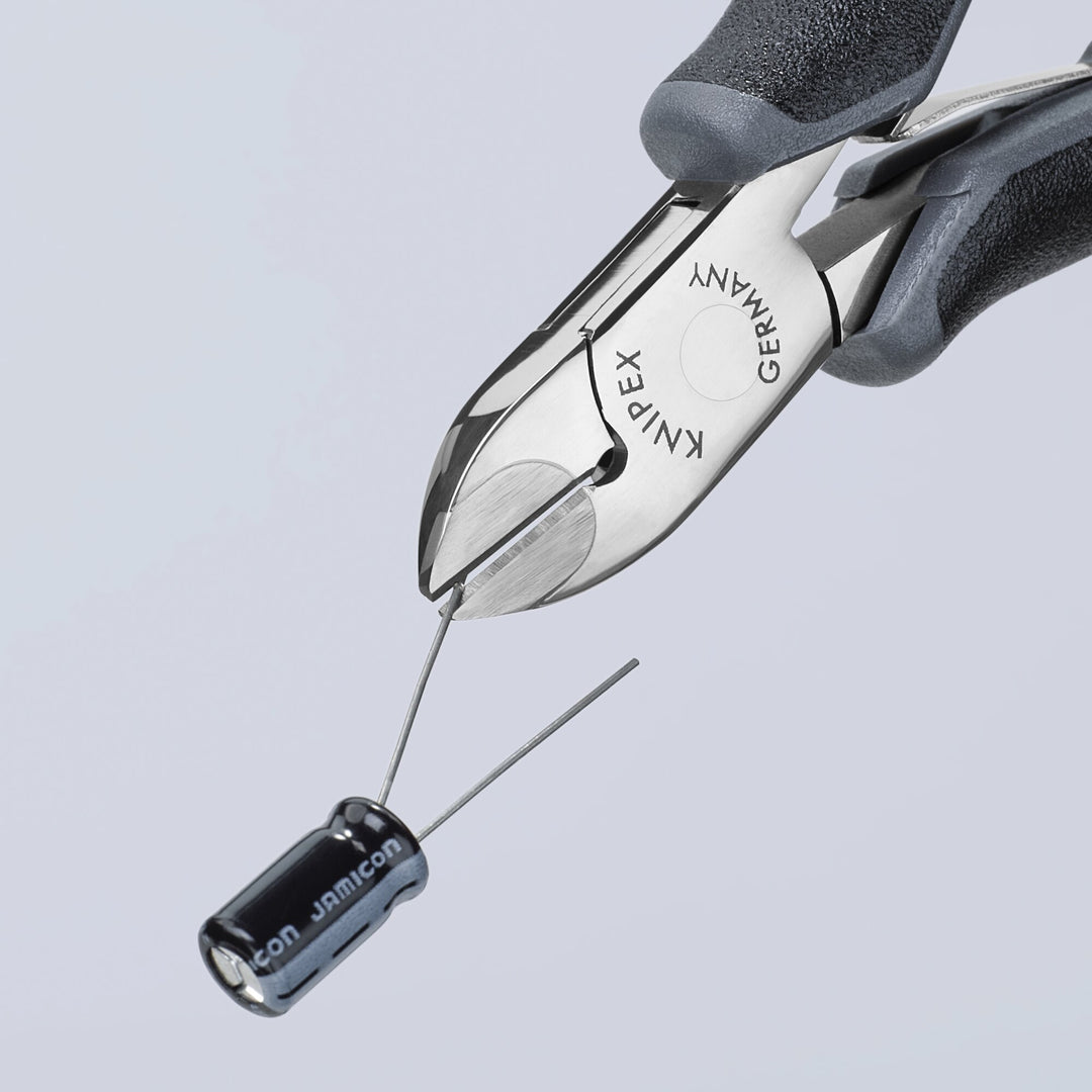 Knipex 77 02 120 H ESD 4 3/4" Electronics Diagonal Cutters-Carbide Metal Cutting Edges-ESD Handles