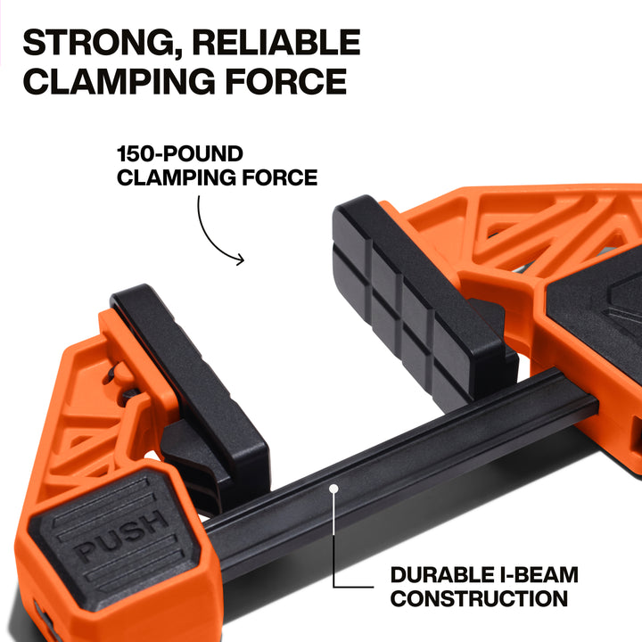 Klein Tools 47552 Speed-Klamp 6-Inch and 12-Inch, 150-Pound, 4-Pack