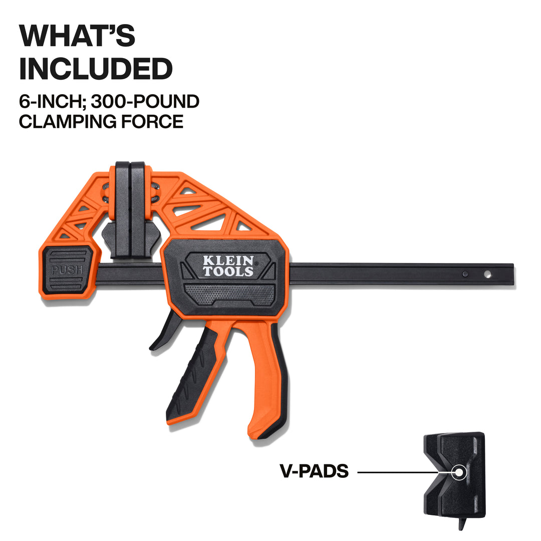 Klein Tools 47555 Speed-Klamp 6-Inch, 300-Pound