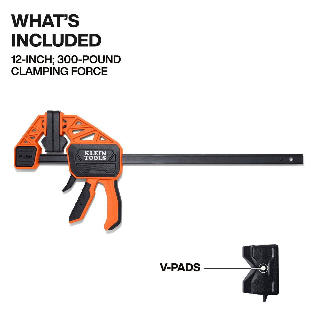 Klein Tools 47556 Speed-Klamp 12-Inch, 300-Pound