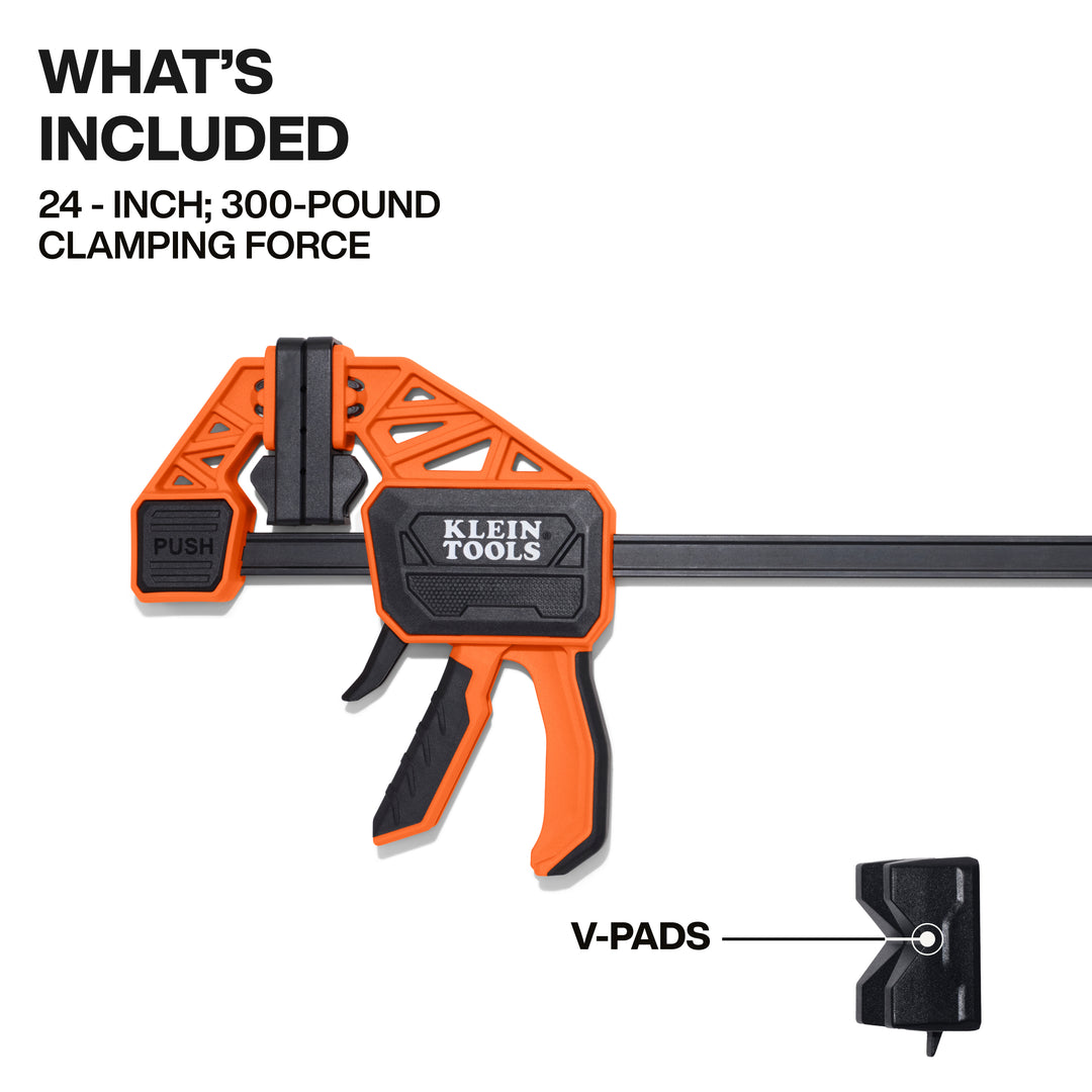 Klein Tools 47558 Speed-Klamp 24-Inch, 300-Pound