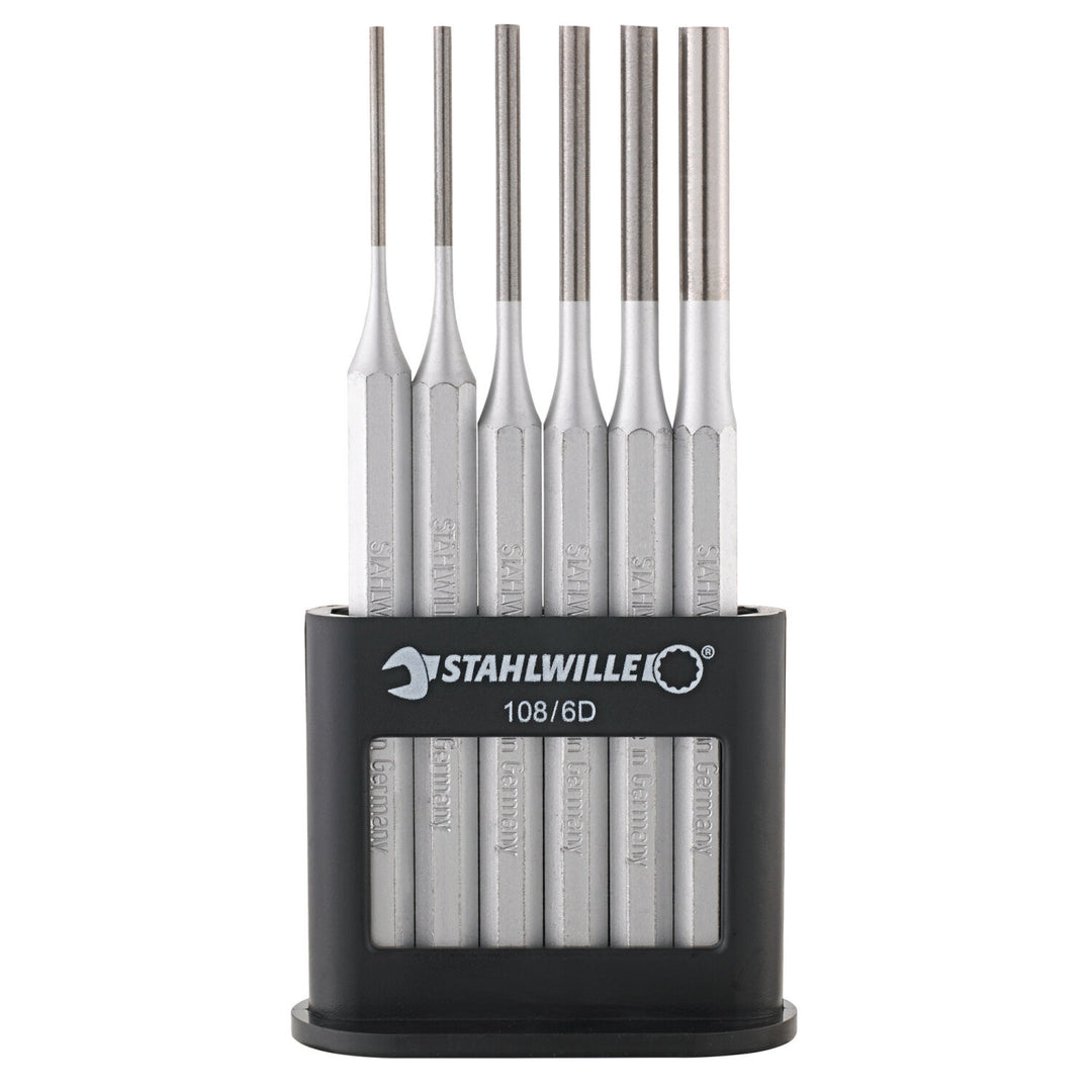 Stahlwille 96700701 108/6 D Parallel pin punches in plastic stand set