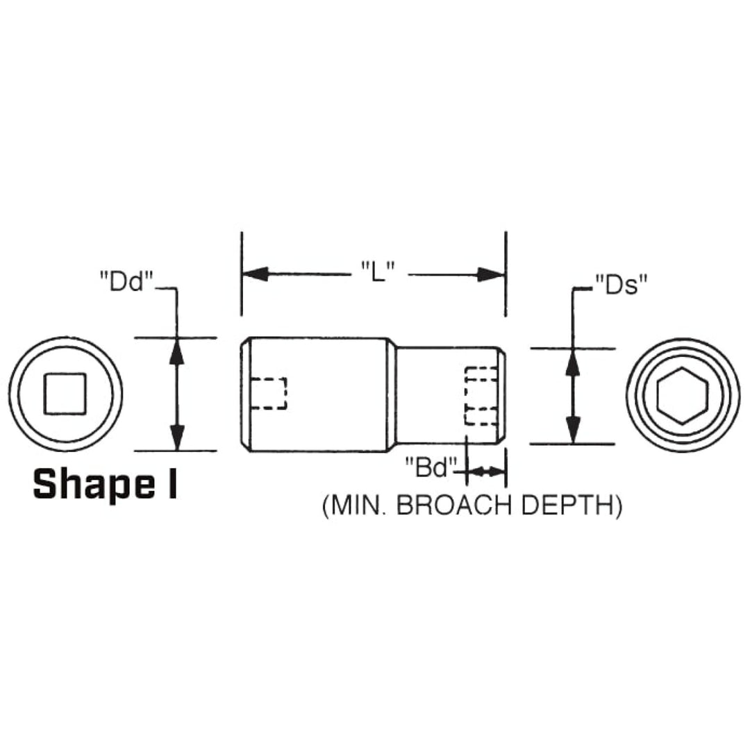 Wright Tool 84925 1-1/2" Drive 6 Point Deep Impact Socket - 1-9/16"
