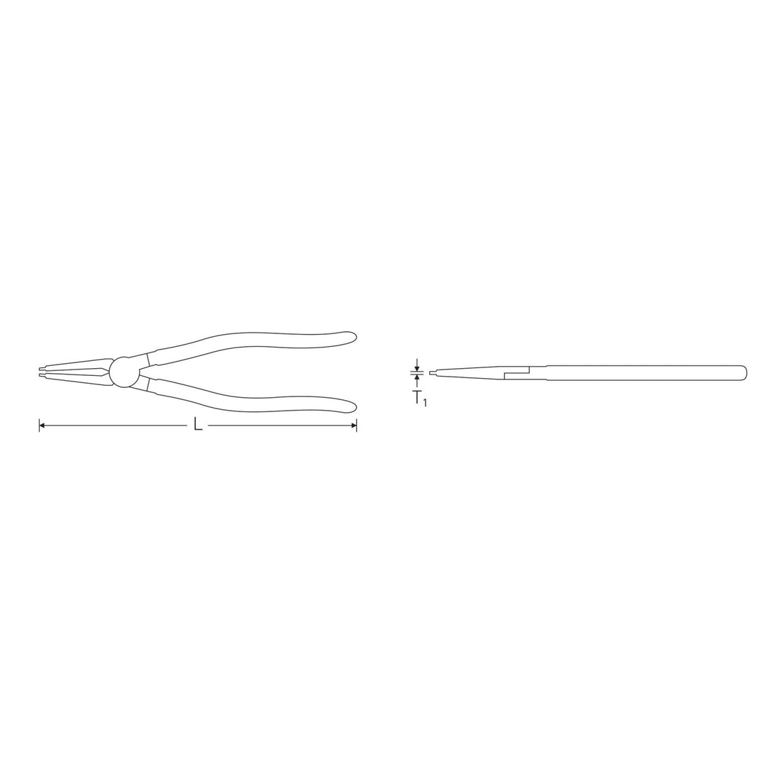 Stahlwille 65434101 Circlip pliers for internal circlips