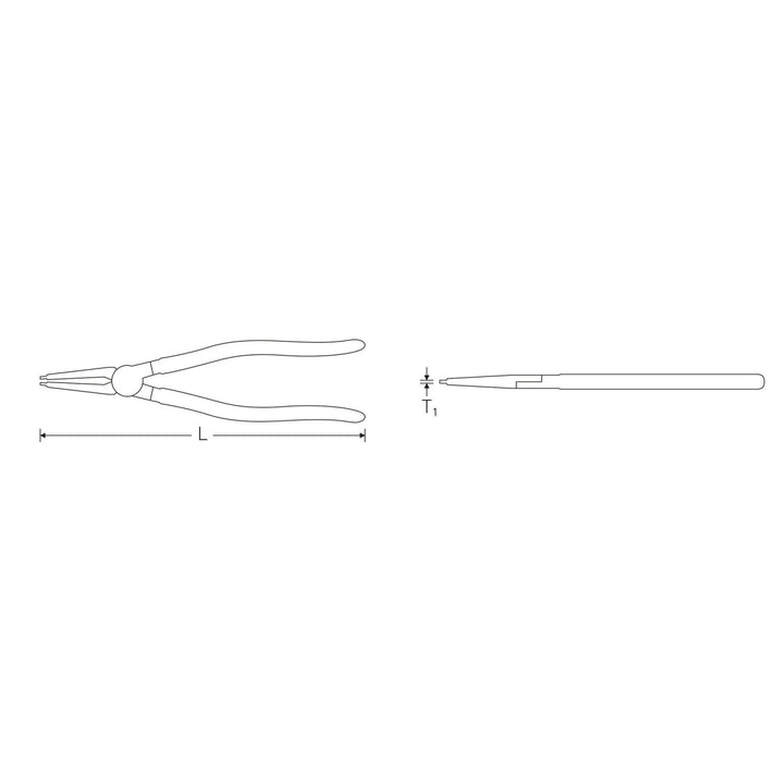 Stahlwille 65434101 Circlip pliers for internal circlips