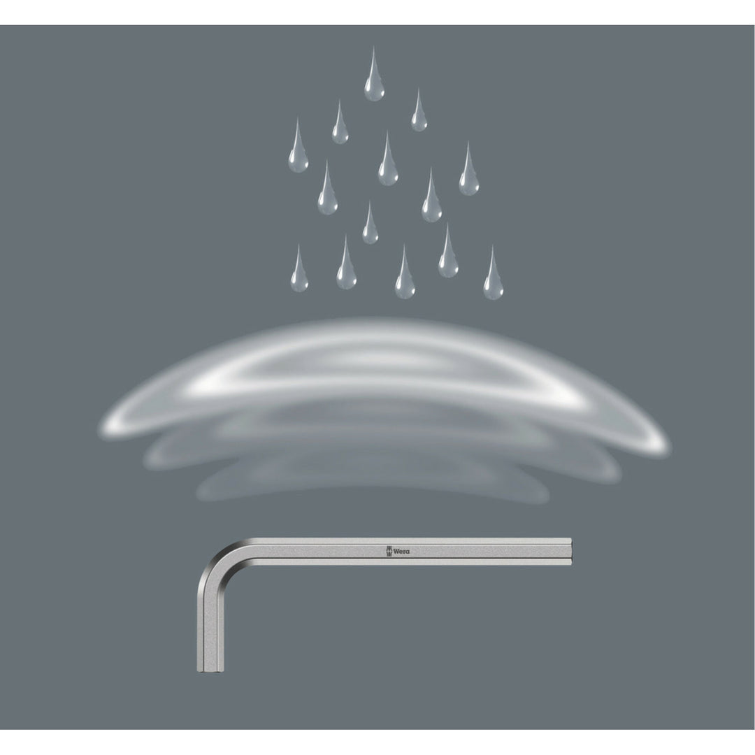 Wera 950 L-key, metric, chrome-plated, 9 x 106 mm