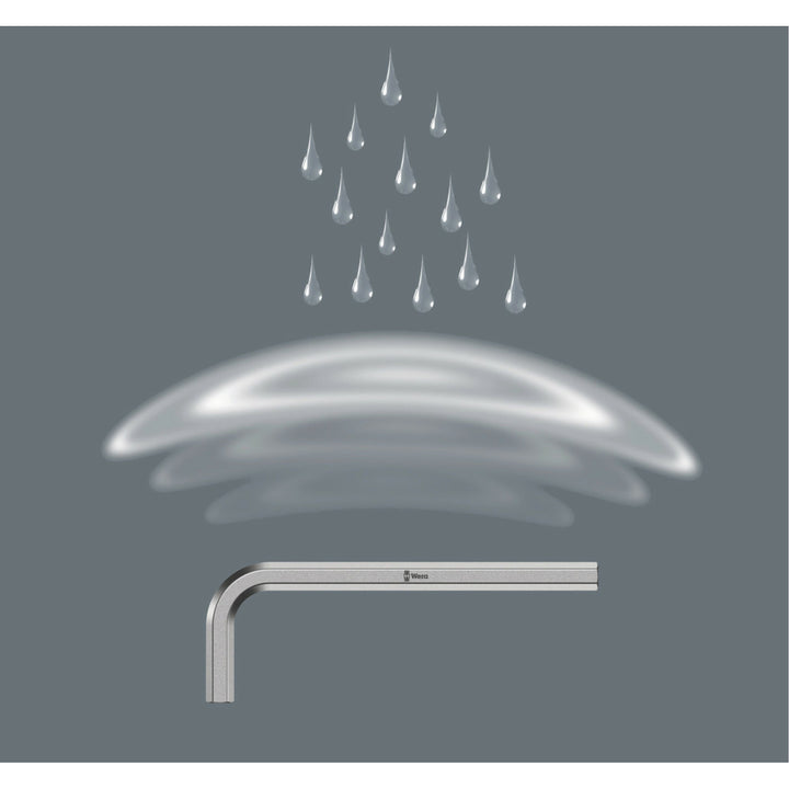 Wera 950 L-key, metric, chrome-plated, 9 x 106 mm