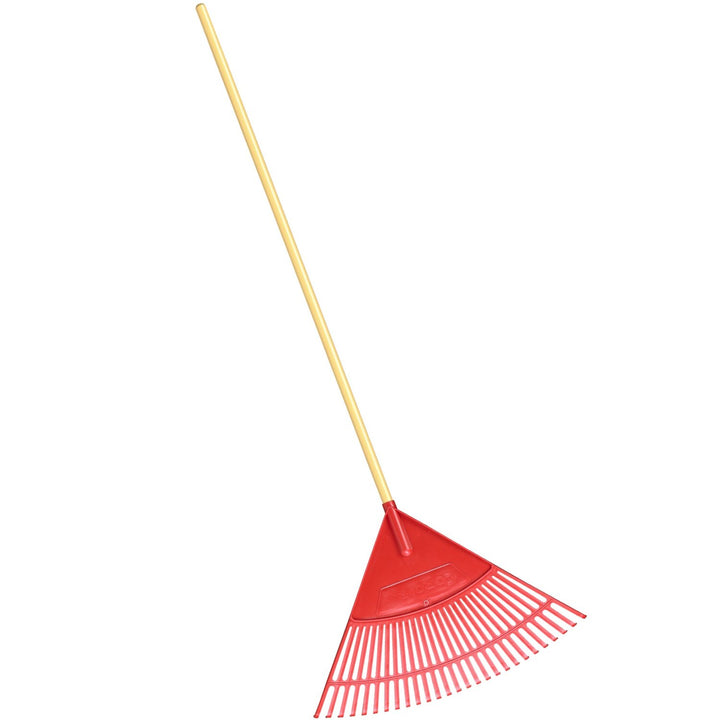 Corona RK 25024 Poly Leaf Rake, 24 in. Head, 26 Tines, Wood Handle