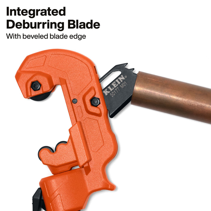 Klein Tools 50077 1-Inch Quick-Adjust Screw-Feed Tubing Cutter