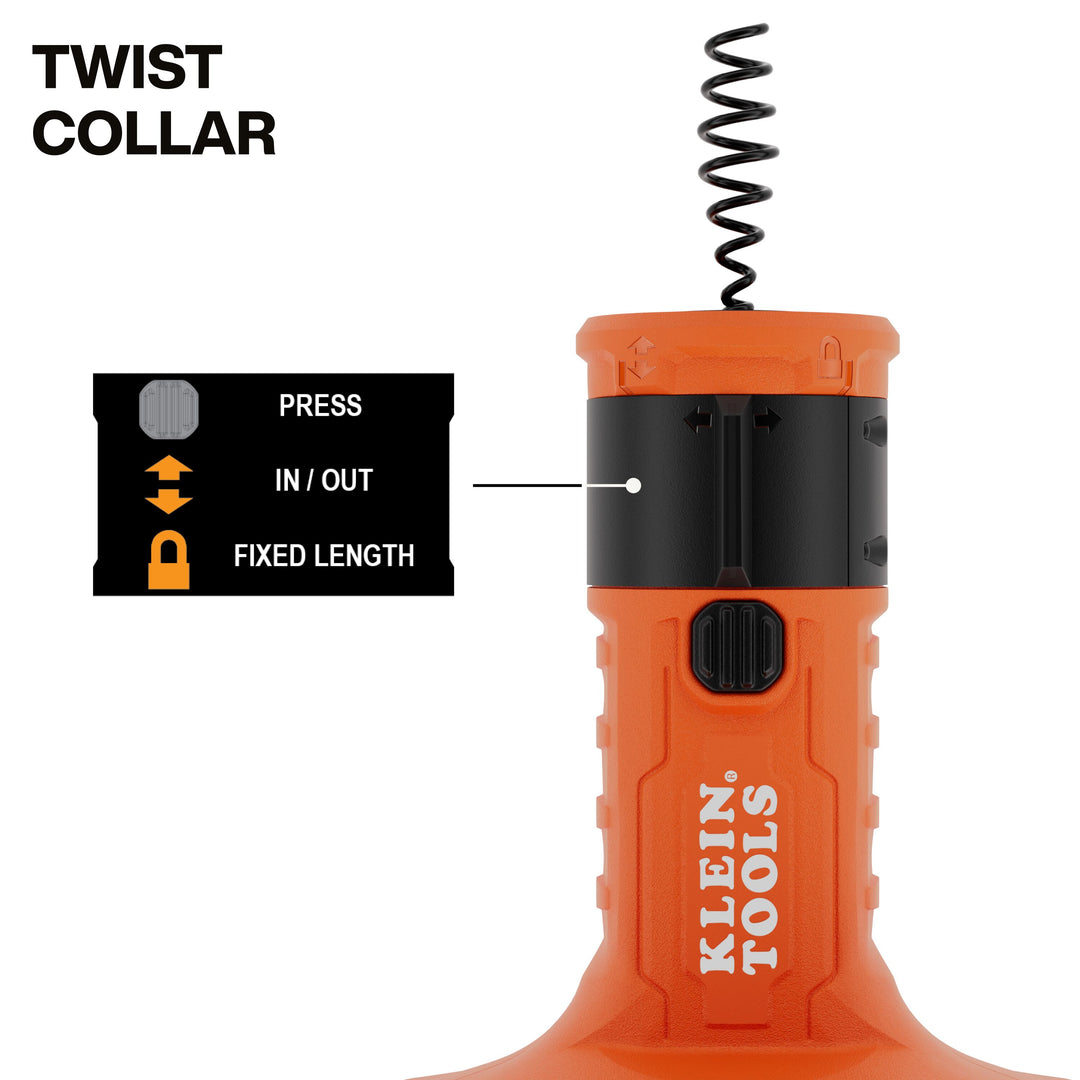 Klein Tools 53016 25-Foot Auto-Feed Drum Auger