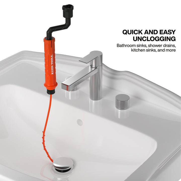 Klein Tools 53020 18-Inch Drain Snake Auger, 3-Pack