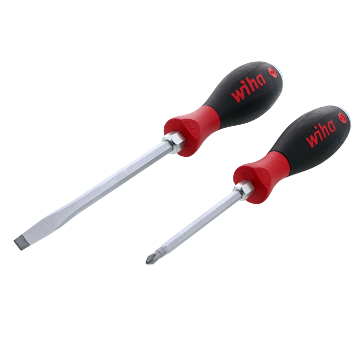 Wiha Tools 53082 SoftFinish X Heavy Duty Slotted / Phillips Screwdriver Set, 2 Pc.