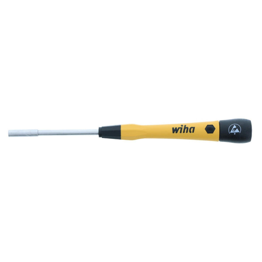 Wiha Tools 27771 ESD Safe PicoFinish Precision Screwdriver - Nutdriver 7/64" x 60mm