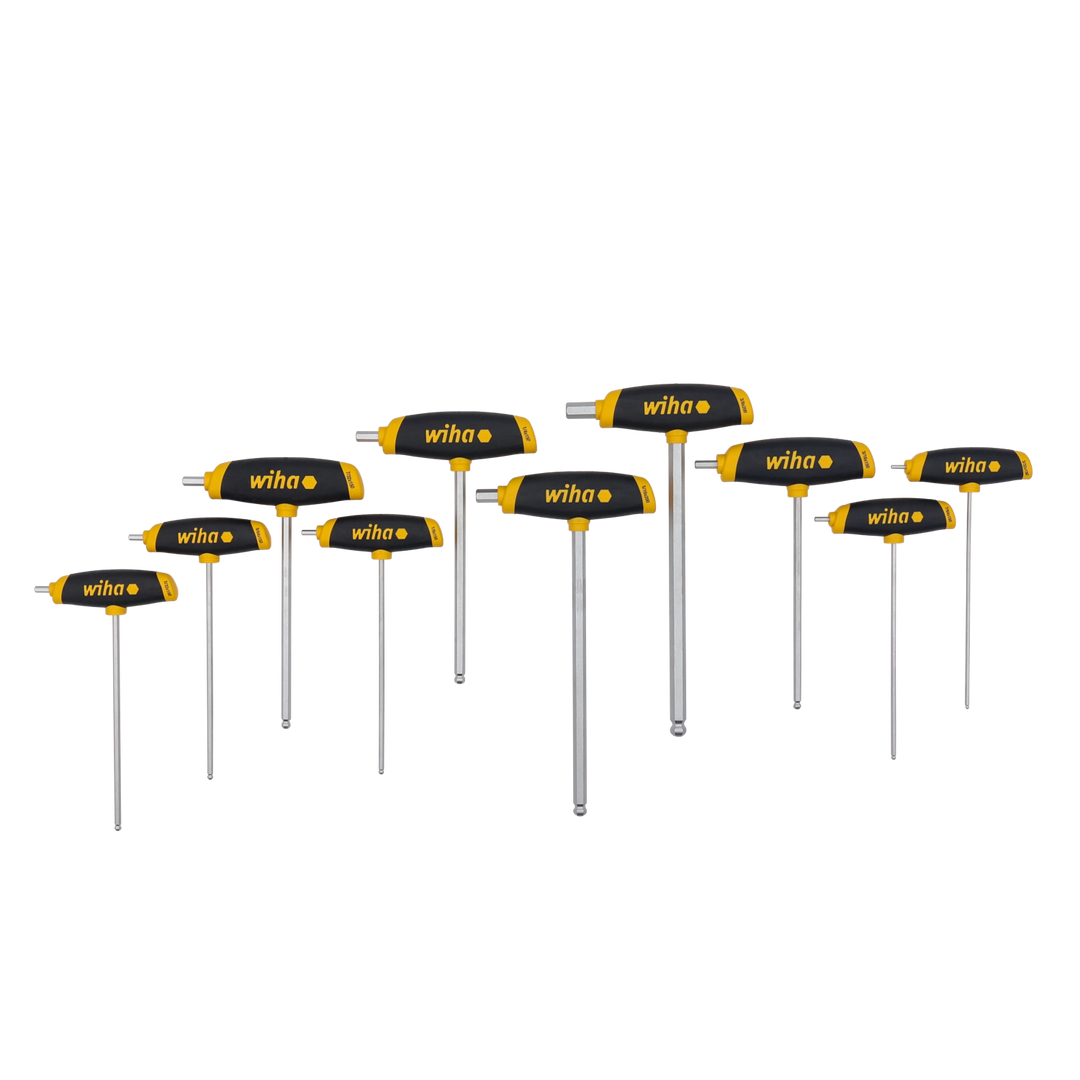 Wiha Tools 54081 SAE T-Handle Foam Tray Set, 10 Pc.