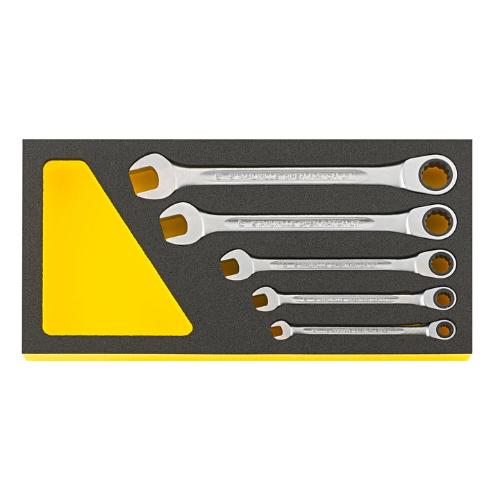 stahlwille 96830652 TCS 17F/5 Ratchet combination wrench set