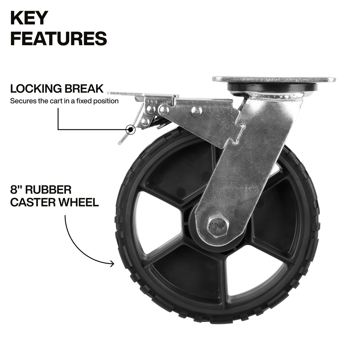 Klein Tools 54851MB MODbox Utility Cart 8'' Wheel, 4-Pack