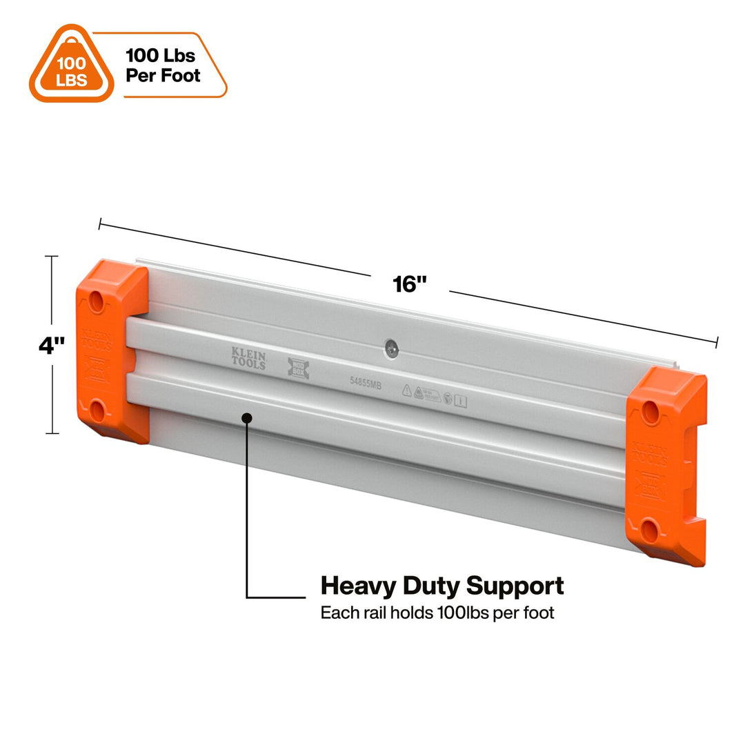 Klein Tools 54855MB MODbox Wall System, 16-Inch Panel, 4-Pack