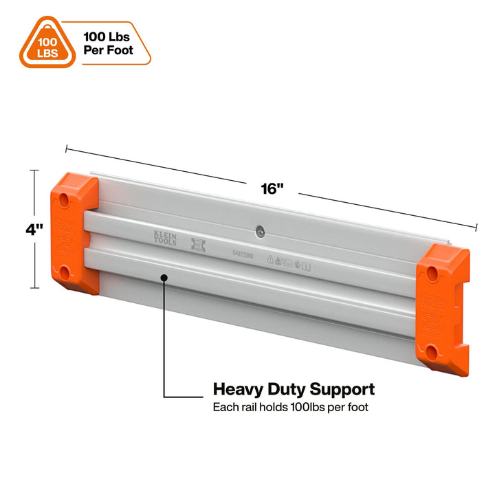 Klein Tools 54855MB MODbox Wall System, 16-Inch Panel, 4-Pack