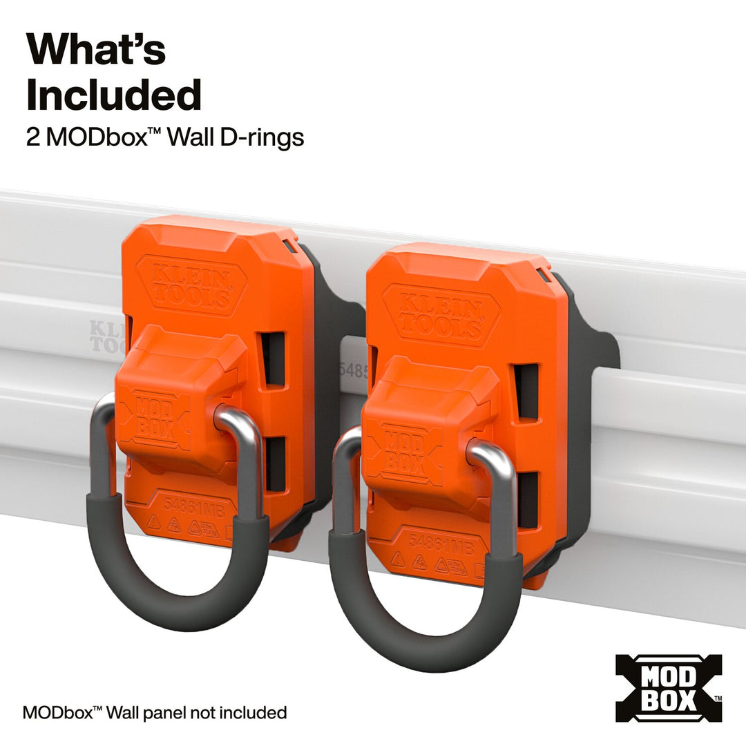 Klein Tools 54861MB MODbox Wall System, D-Ring, 2-Pack