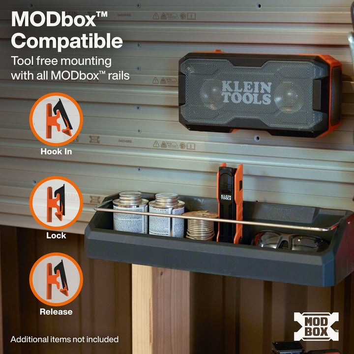 Klein Tools 54863MB MODbox Wall System, Narrow Shelf