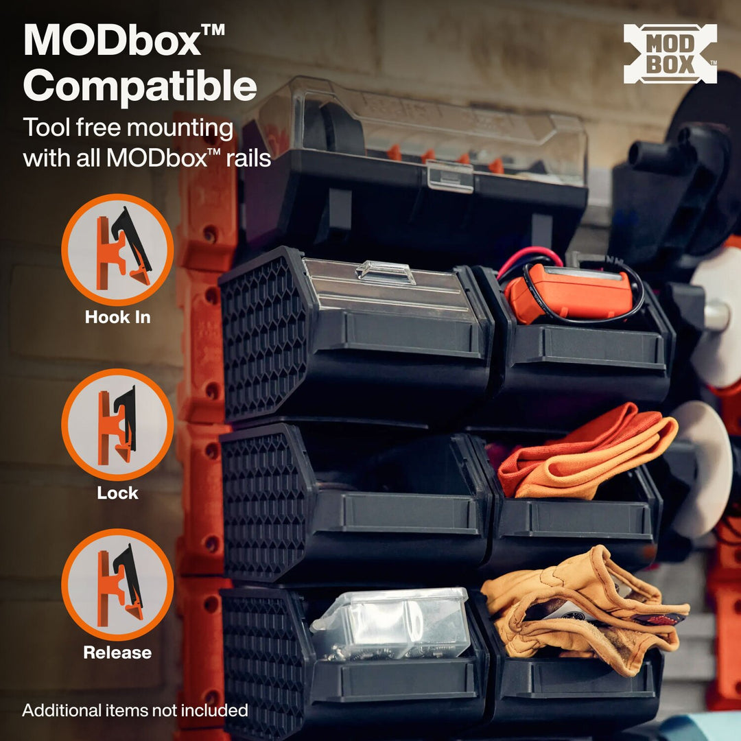 Klein Tools 54865MB MODbox Wall System, Small Bin, 3-Pack
