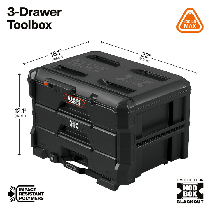 Klein Tools 548BLKSTK MODbox Blackout 3-Piece Set