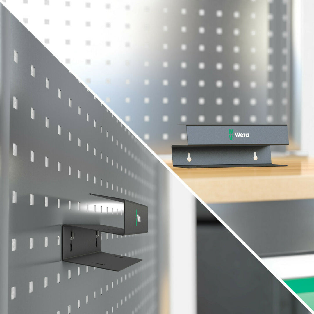 Wera 9606 Metal rack for T-handle screwdrivers, 214 x 78 mm