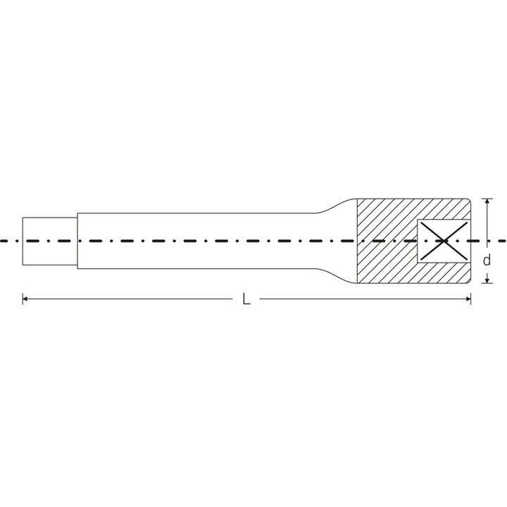 Stahlwille 11010002 405 Extension, 1/4" Drive 150 mm