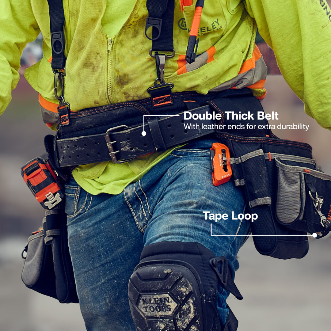 Klein Tools 55896 Tool Rig with Suspenders, 23 Pockets