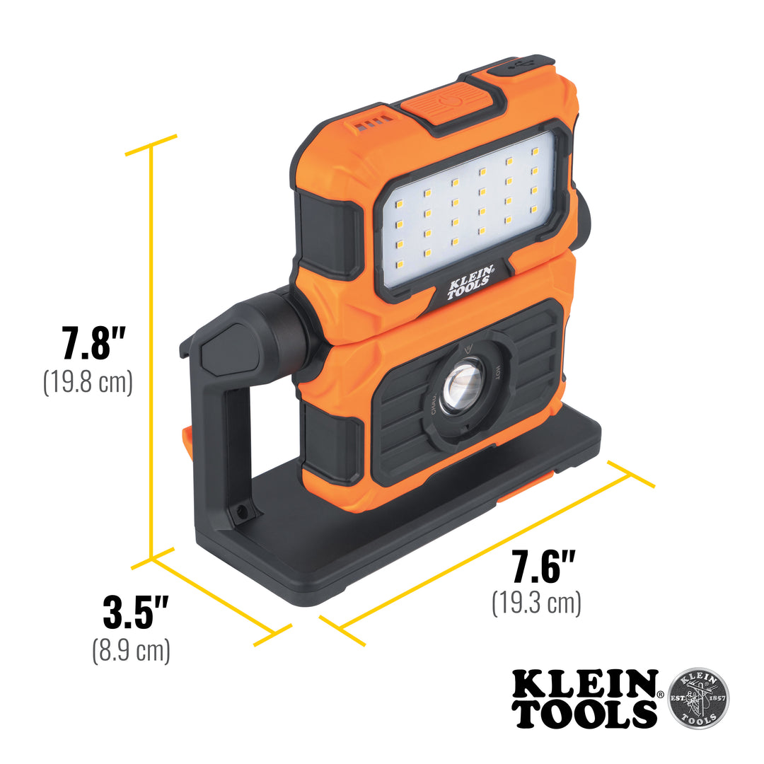 Klein Tools 56417 MODbox Rechargeable Dual Beam LED Work Light