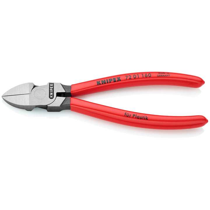 Knipex 72 01 160 SB 6 1/4" Diagonal Pliers for Flush Cutting Plastics