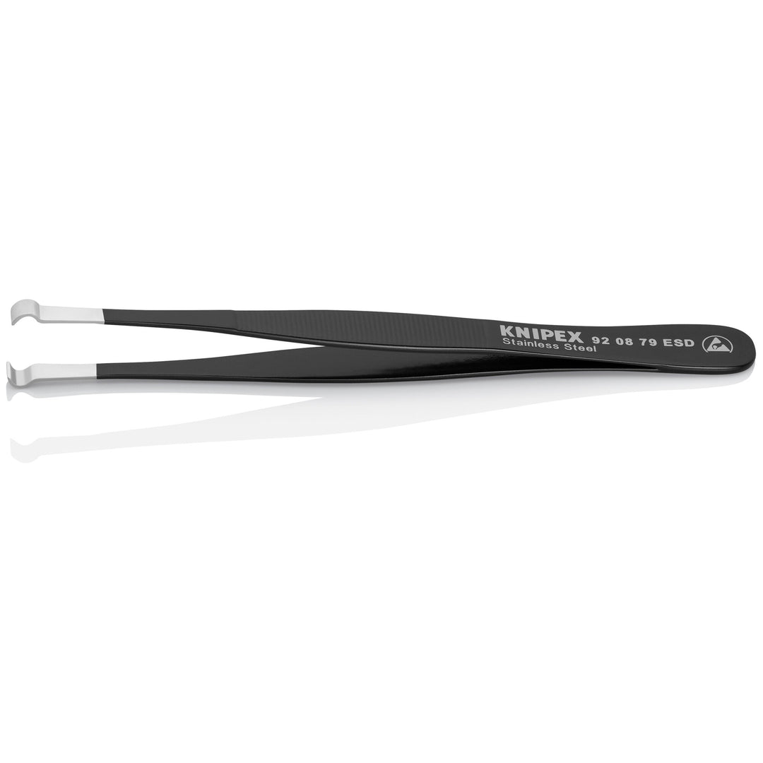 Knipex 92 08 79 ESD 4 3/4" Stainless Steel Positioning Tweezers-ESD