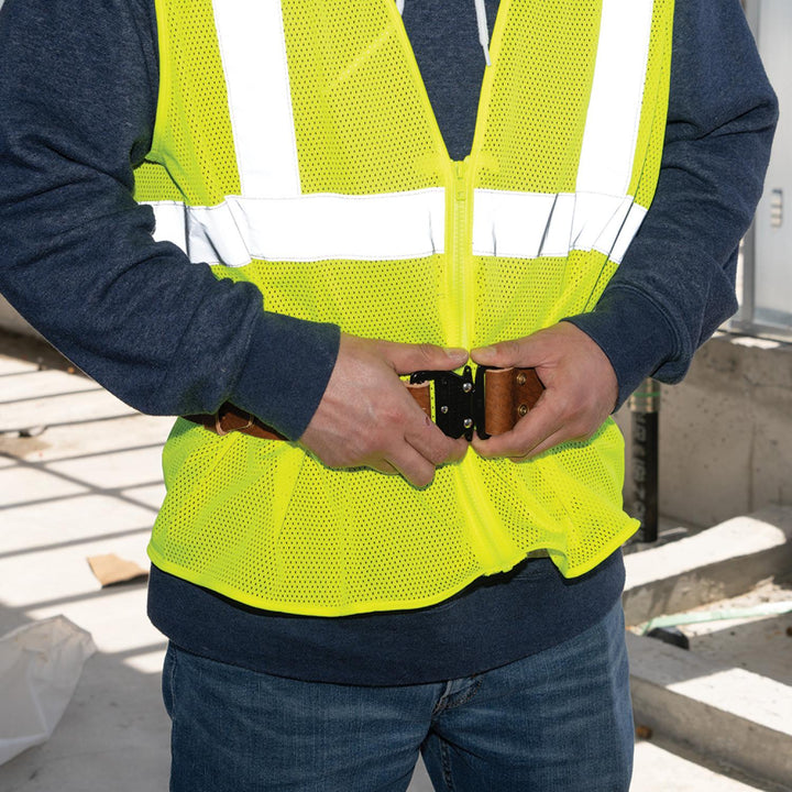 Klein Tools 5826XL Quick Release Leather Belt, Extra Large