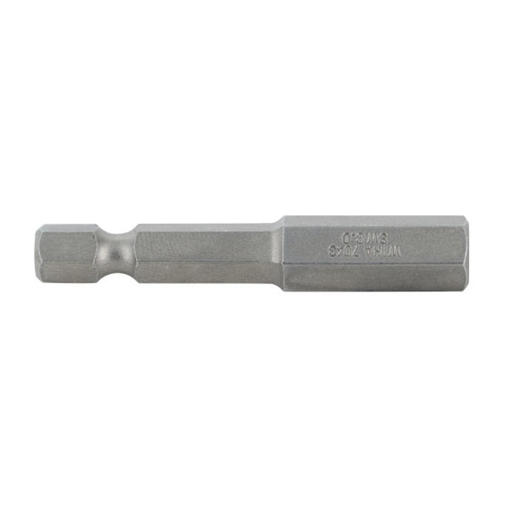 Wiha Tools 74380 Hex Metric Power Bit, 8.0 mm x 50 mm, 10 Pk.