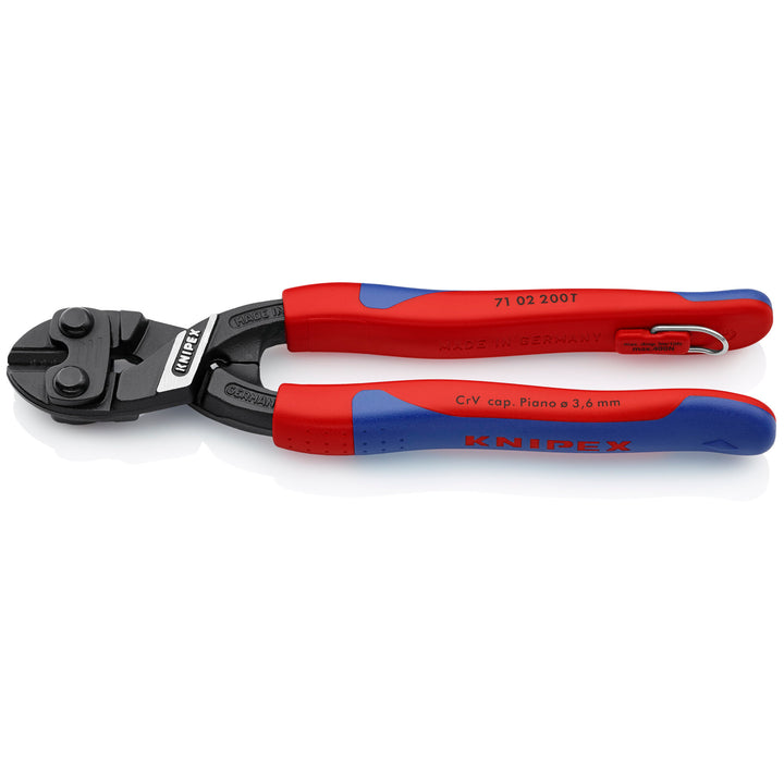Knipex 71 02 200 T BKA 8" CoBolt® High Leverage Compact Bolt Cutters-Tethered Attachment