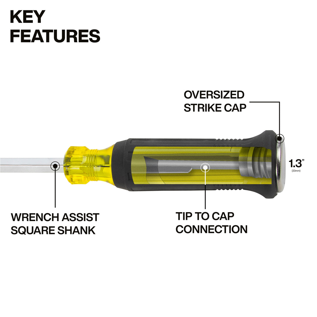 Klein Tools 60012DD HVAC Duct Slitter Demolition Driver