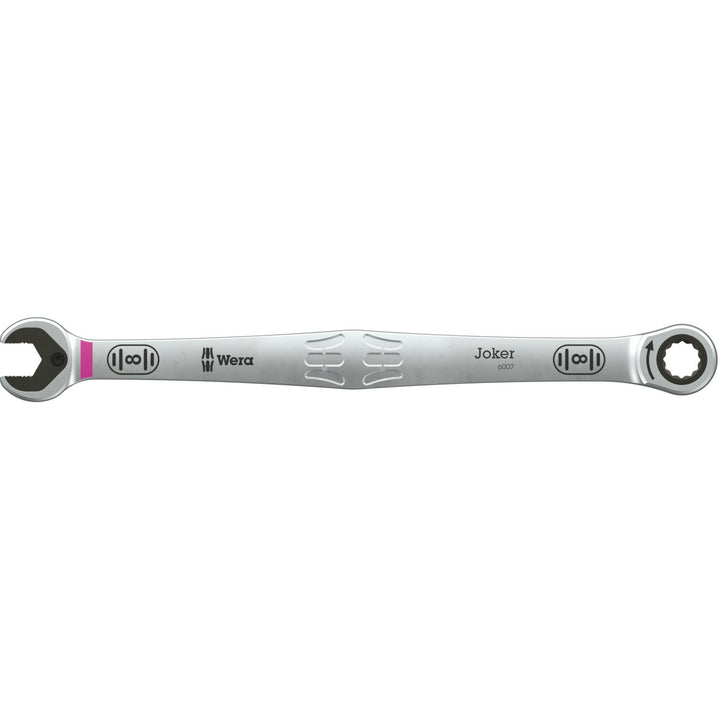 Wera 6007 Joker SB Ring Ratchet Spanner, Long Design, 8 x 180 mm